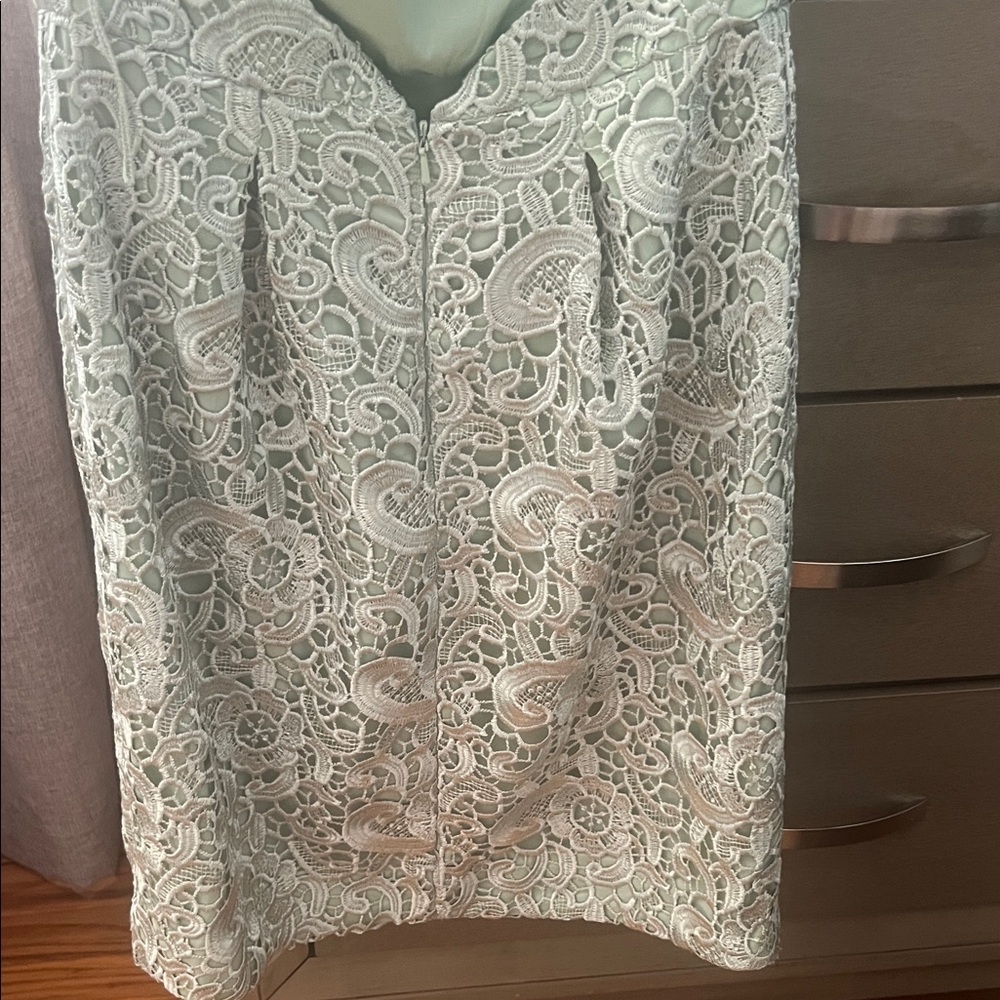 Aidan Mattox Mint Lace Mini Dress - Picture 5 of 8